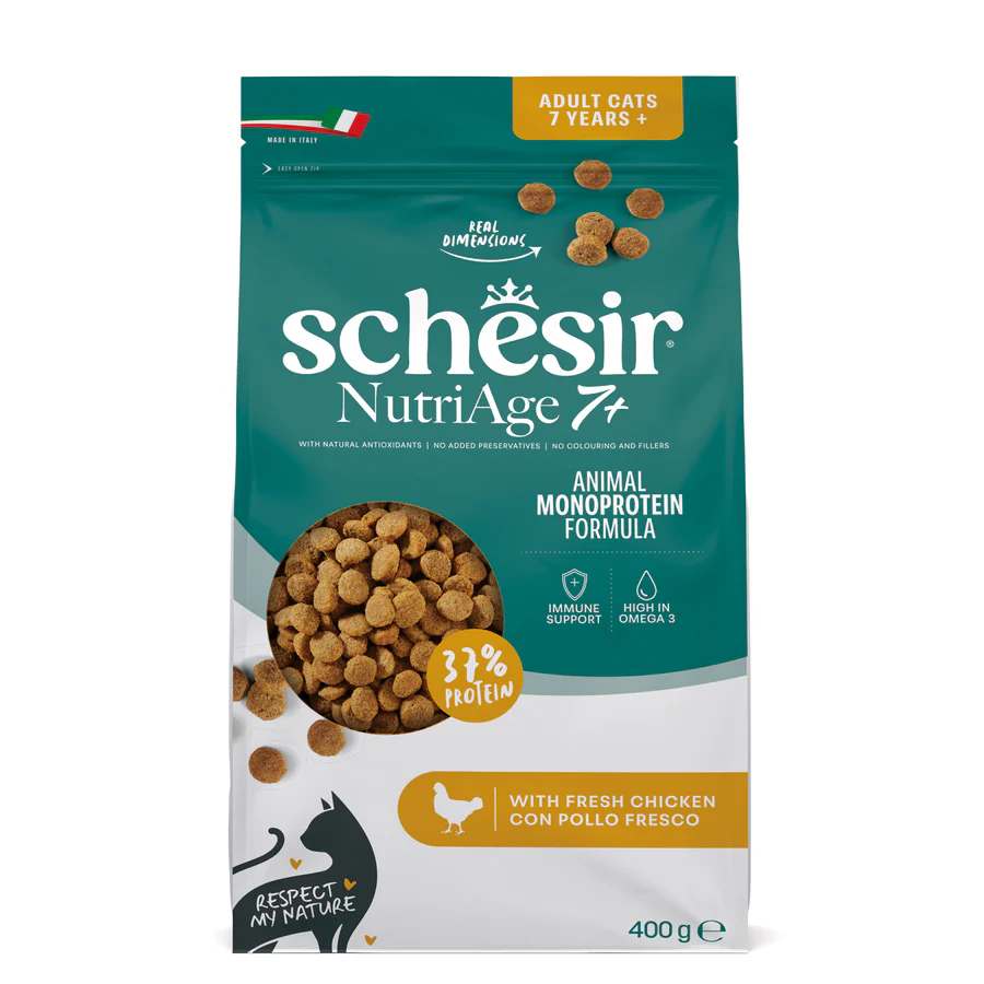 Schesir Monoprotein Senior with Fresh Chicken Dry Cat Food