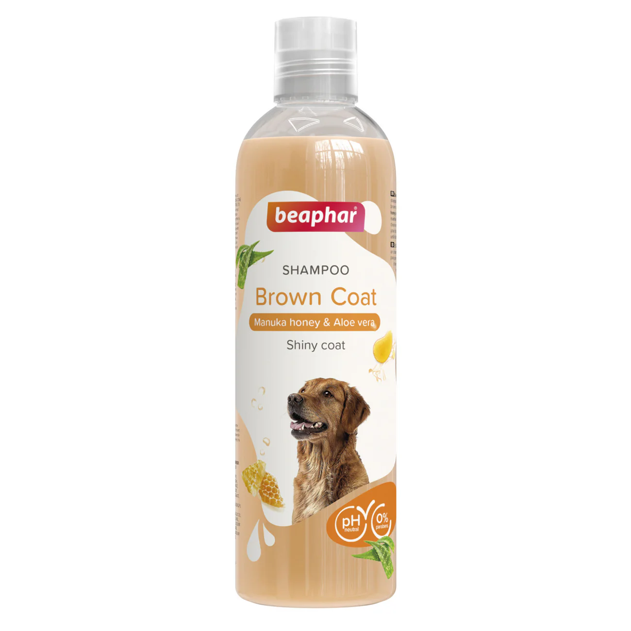 Beaphar Shampoo, Brown Coat with Manuka Honey & Aloe Vera, for Dogs, 250ml