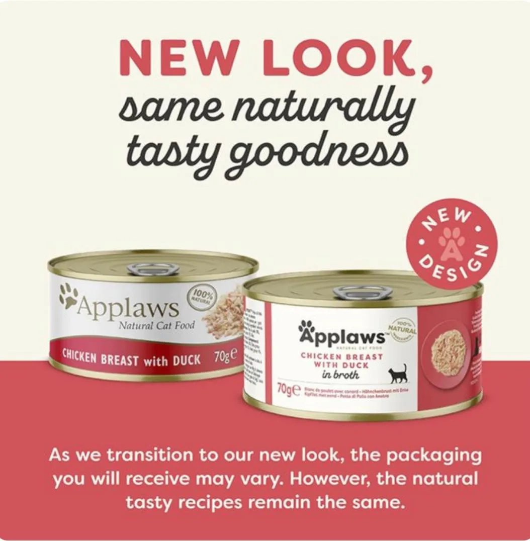Applaws Chicken Breast with Duck Wet Cat Food, 70 g - Image 2