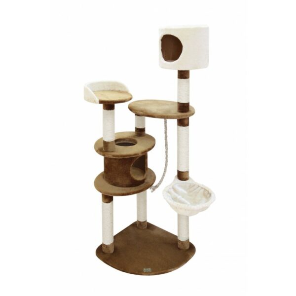 Tiago Cat Pole - Beige & Brown