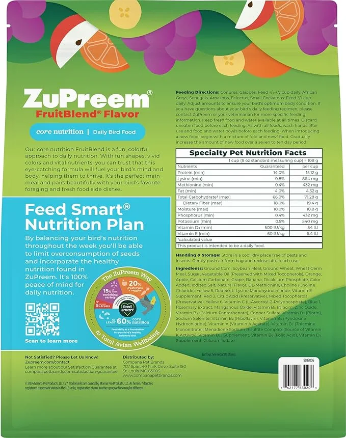 Zupreem FruitBlend Parrots & Conures - Image 3