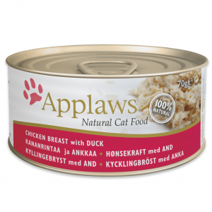 Applaws Chicken Breast with Duck Wet Cat Food, 70 g
