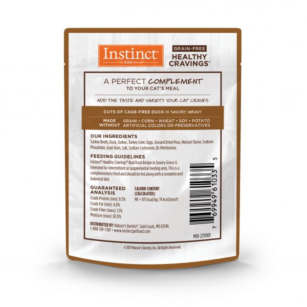 Instinct Healthy Cravings Grain-Free Real Duck Recipe Wet Cat Food, 85 g - Image 2