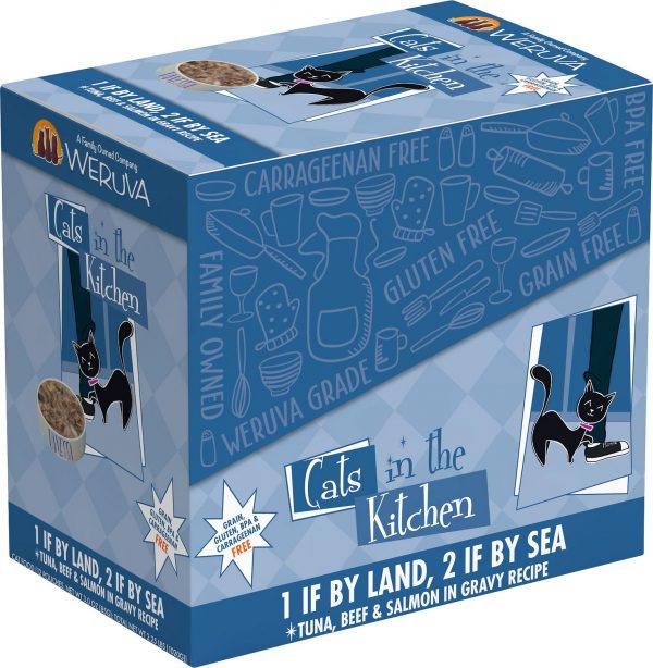 Weruva Cats in the Kitchen 1 If By Land, 2 If By Sea Tuna, Beef & Salmon Recipe Wet Cat Food, 85 g - Image 5