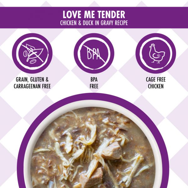 Weruva Cats in the Kitchen Love Me Tender Chicken & Duck Recipe Wet Cat Food, 85 g - Image 3