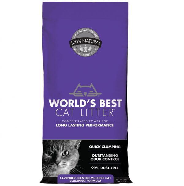 World's Best Cat Litter Lavender Scented Multiple Cat Clumping Formula