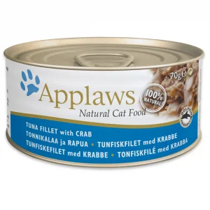 Applaws Tuna Fillet with Crab Wet Cat Food, 70 g