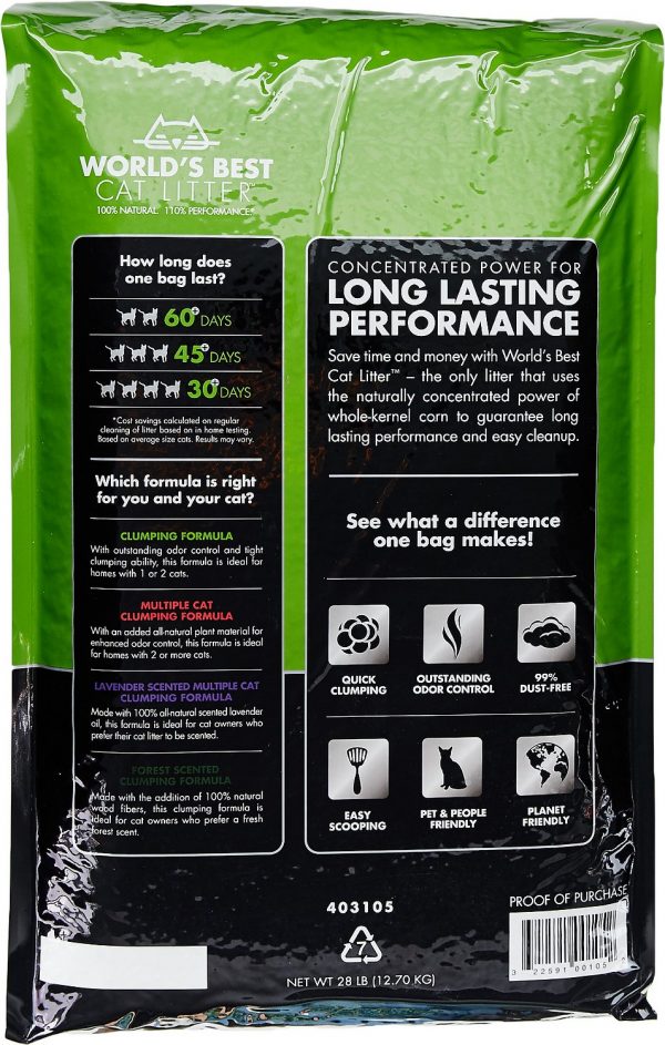 World's Best Unscented Clumping Corn Cat Litter - Image 2