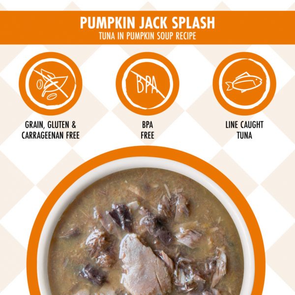 Weruva Cats in the Kitchen Pumpkin Jack Splash, Tune in Pumpkin Soup Wet Cat Food, 85 g - Image 3