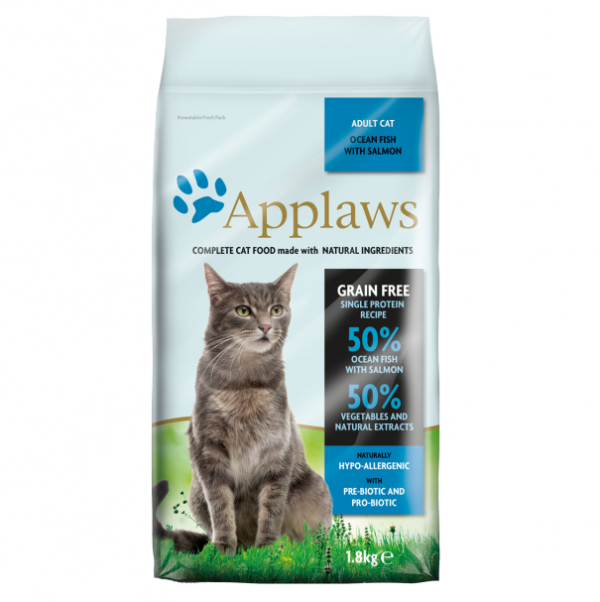 Applaws Adult Ocean Fish with Salmon Dry Cat Food, 1.8 kg