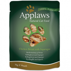 Applaws Chicken with Asparagus in Broth Wet Cat Food, 70 g