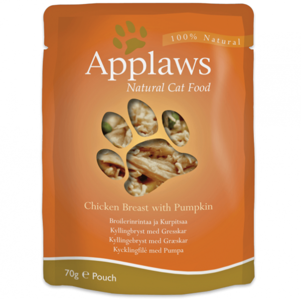 Applaws Chicken with Pumpkin in Broth Wet Cat Food, 70 g