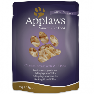 Applaws Chicken with Wild-Rice in Broth Wet Cat Food, 70 g