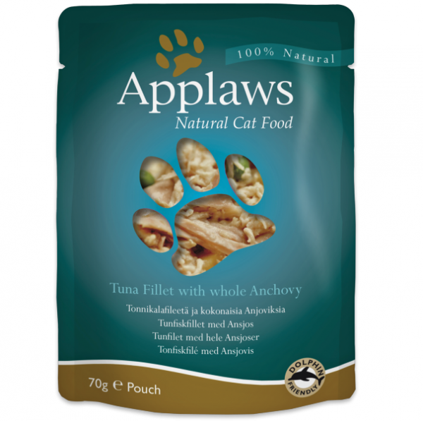 Applaws Tuna with Anchovy in Broth Wet Cat Food, 70 g
