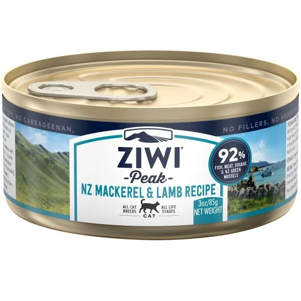 Ziwi Peak Mackerel & Lamb Canned Cat Food, 85g