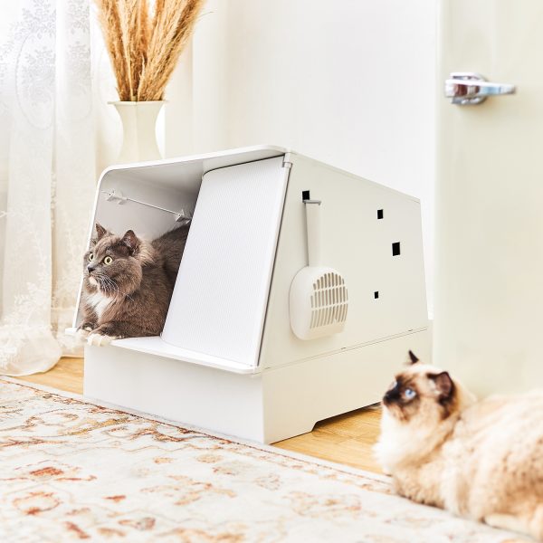 PetKit WhiteVilla Cat Litter Box + (Smart Odour Eliminator) - Image 2
