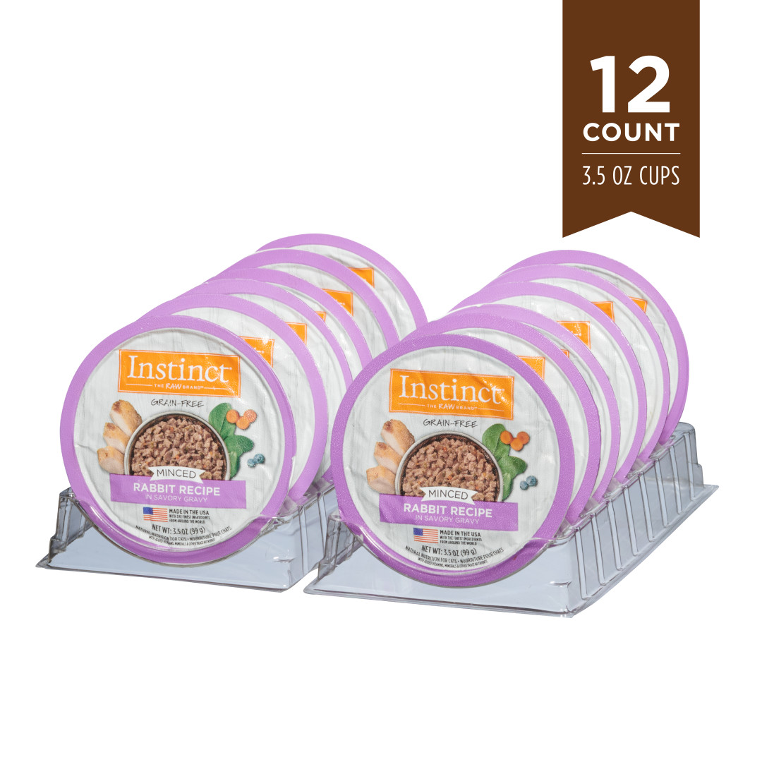 Instinct Minced Rabbit Grain-Free Wet Cat Food, 99g - Smart Pet Kuwait