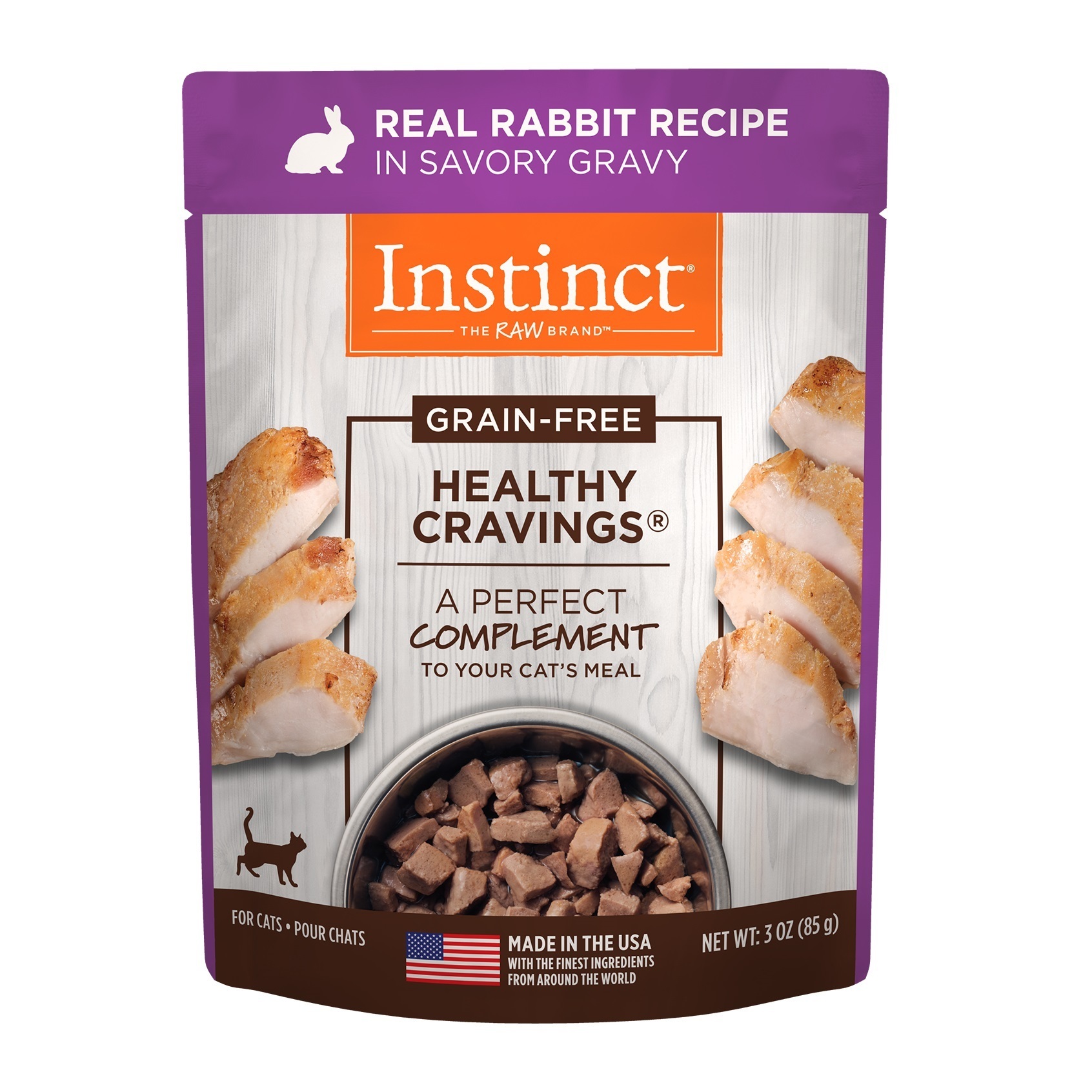 Instinct Healthy Cravings Real Rabbit Grain-Free Wet Cat Food, 85g ...