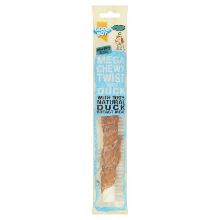 Good Boy Mega Chewy Twist with Duck Dog Treat, 70g