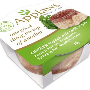 Applaws Chicken topped with Lamb in Jelly Wet Cat Food, 70 g