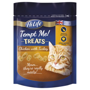 HiLife Tempt Me Cat Treats Chicken with Turkey, 60g