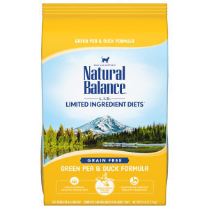 Natural Balance Limited Ingredient Diet Green Pea & Duck Formula Dry Cat Food, 2.27 kg