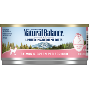 Natural Balance Limited Ingredient Diet Salmon & Green Pea Canned Forrmula Wet Cat Food, 85 g
