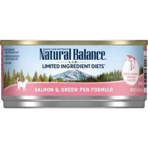 Natural Balance Limited Ingredient Diet Salmon & Green Pea Canned Forrmula Wet Cat Food, 85 g