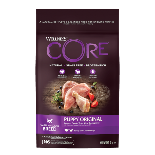 Wellness CORE Original Small/Medium Breed Turkey and Chicken Recipe Dry Puppy Food - Image 3