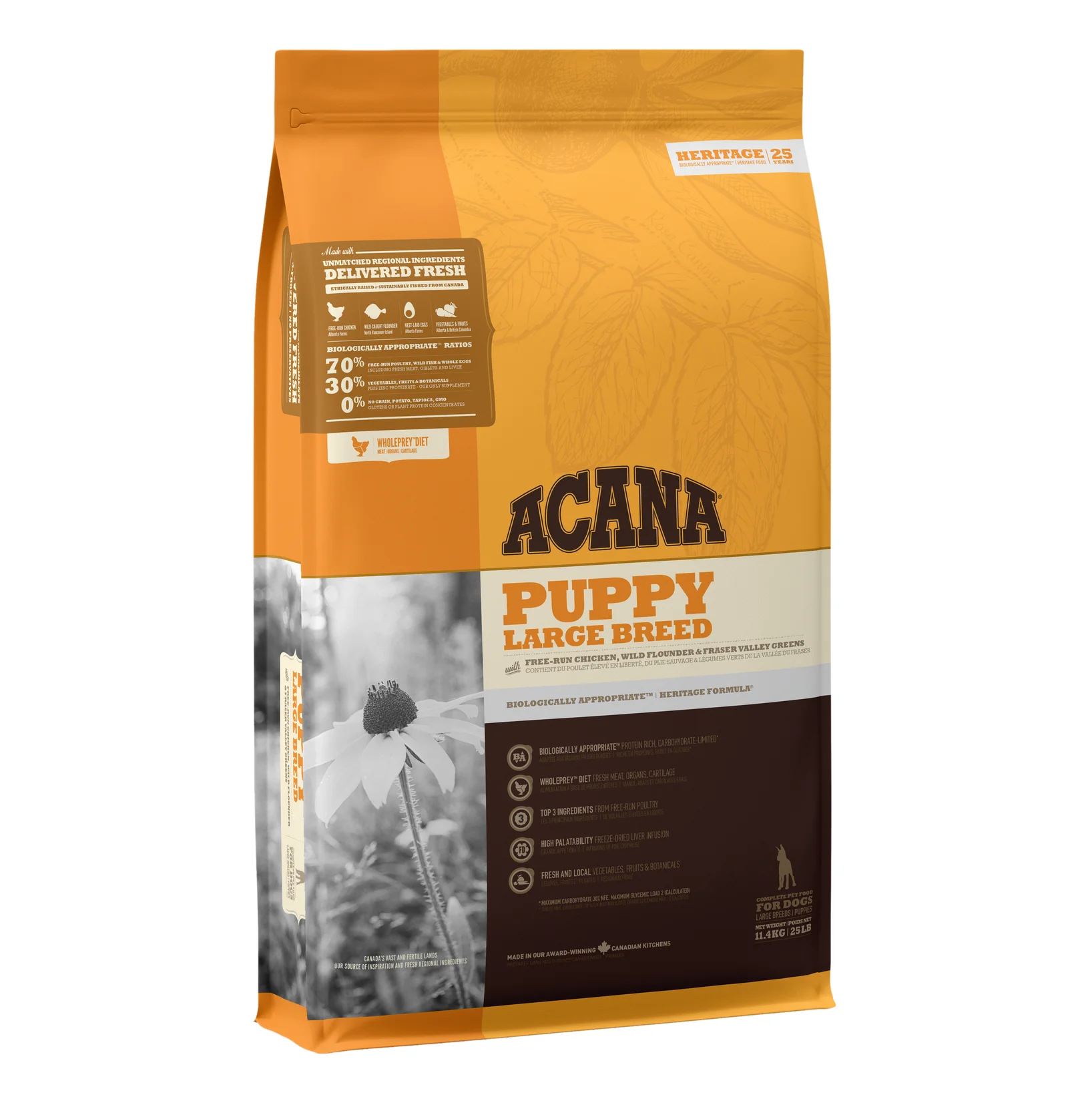 Acana Large Breed Dry Puppy Food, 11.4 kg
