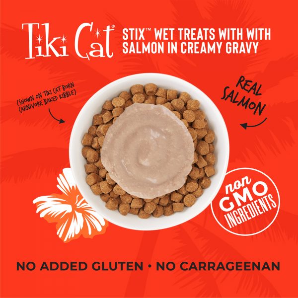 Tiki Cat Stix! Salmon Mousse Cat Treat, 6 Pieces - Image 4