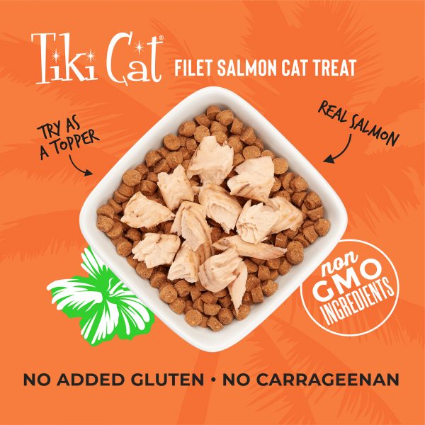 Tiki Cat Filets Wild-Caught Salmon, 1 oz. - Image 2