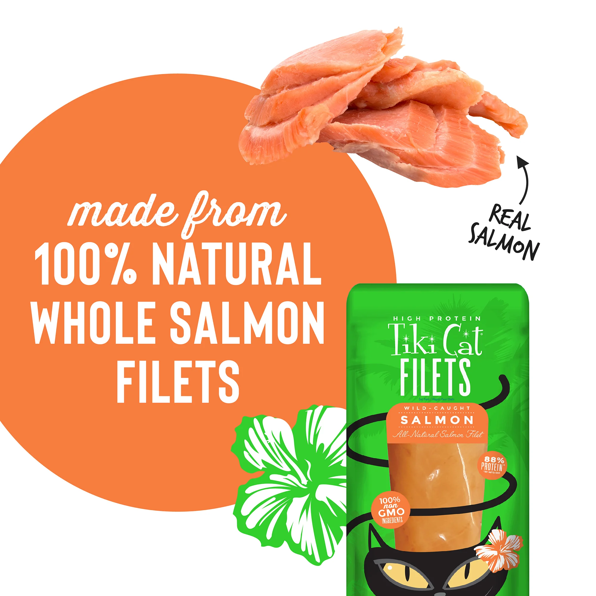 Tiki Cat Filets Wild-Caught Salmon, 1 oz. - Image 3