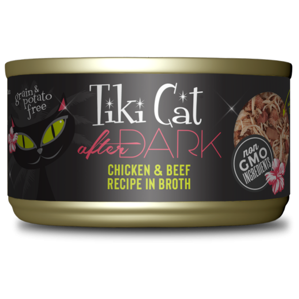 Tiki Cat After Dark Chicken & Beef in Broth Cat Wet Food, 80g