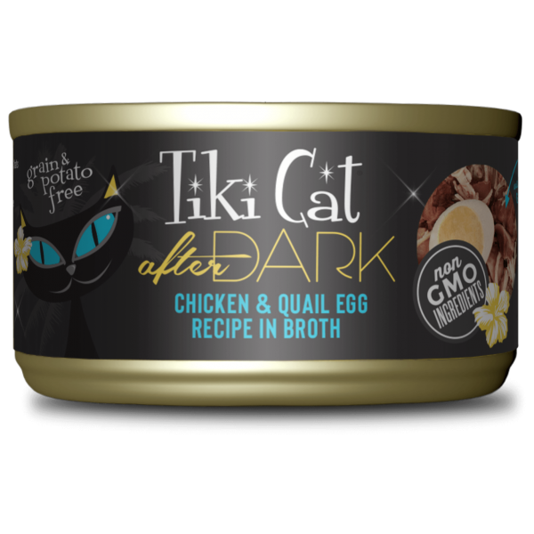 Tiki Cat After Dark Chicken & Quail Egg Recipe in Broth Cat Wet Food, 80g