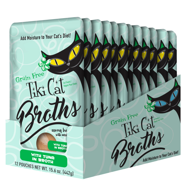 Tiki Cat Broths, Tuna with Meaty Bites Cat Food Topper, 1.3 oz - Image 4