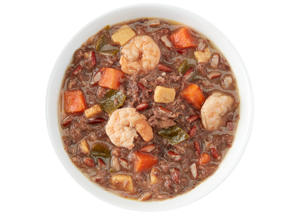 Tiki Dog Whole Foods Chicken & Tuna in Chicken Consommé with Brown Rice, Carrot, and Egg Dog Wet Food, 385g - Image 2