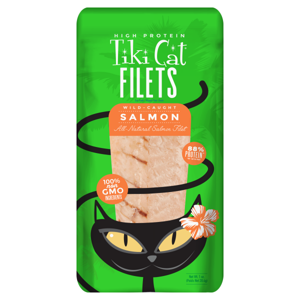 Tiki Cat Filets Wild-Caught Salmon, 1 oz.