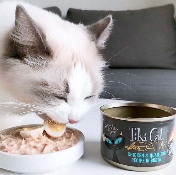 Tiki Cat After Dark Chicken & Quail Egg Recipe in Broth Cat Wet Food, 80g - Image 4