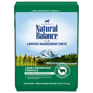 Natural Balance Limited Ingredient Diets Lamb & Brown Rice Formula Dry Dog Food