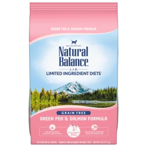 Natural Balance Limited Ingredients Diets Green Pea & Salmon Formula Dry Cat Food, 2.27 kg