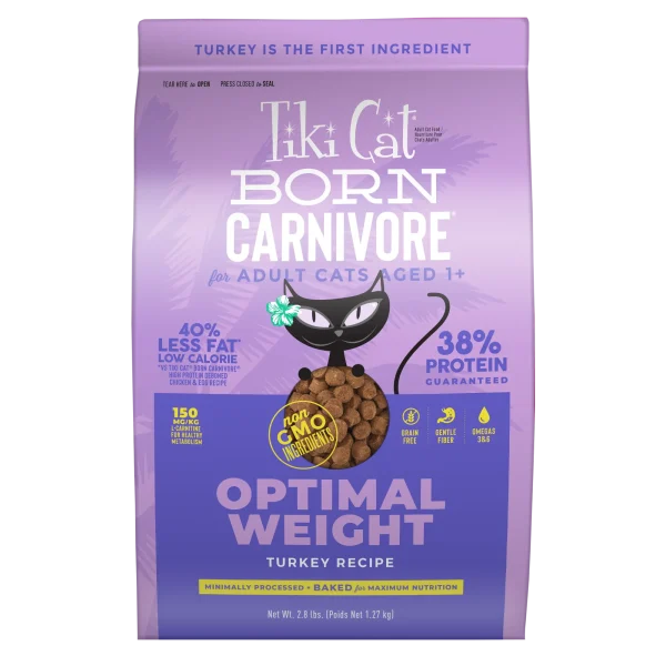 TikiCat Born Carnivore LIGHT! Turkey BAKED Dry Cat Food, 1.27 kg