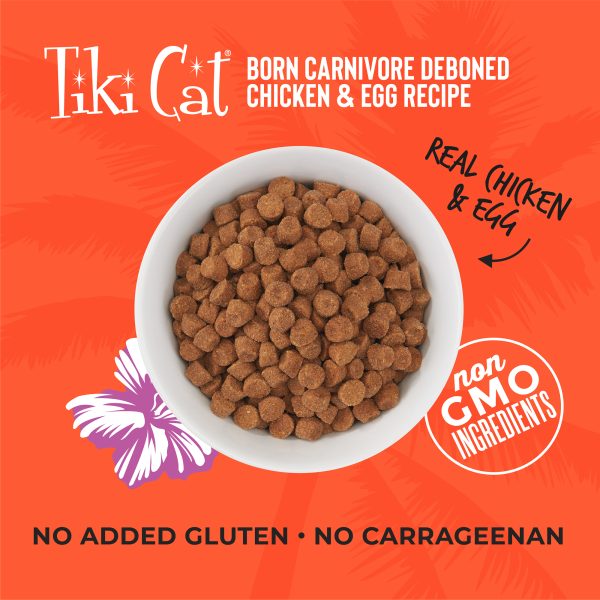 TikiCat Born Carnivore Deboned Chicken & Egg BAKED Dry Cat & Kitten Food - Image 2