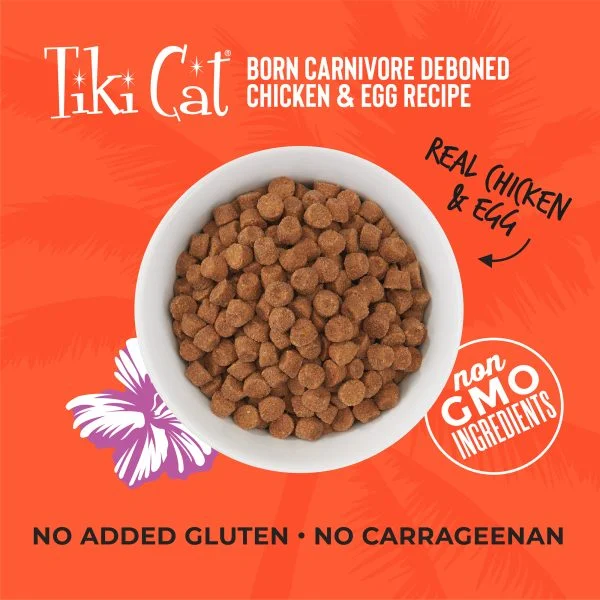 TikiCat Born Carnivore Deboned Chicken & Egg BAKED Dry Cat & Kitten Food - Image 2