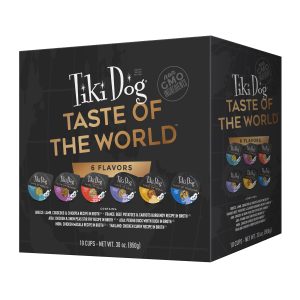 Tiki Dog Taste of the World Variety Pack Wet Dog Food, 10 Cups