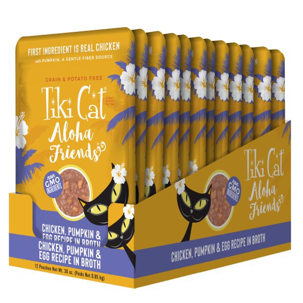 Tiki Cat Aloha Friends Chicken, Pumpkin & Egg in Broth Wet Cat Food, 70g - Image 6