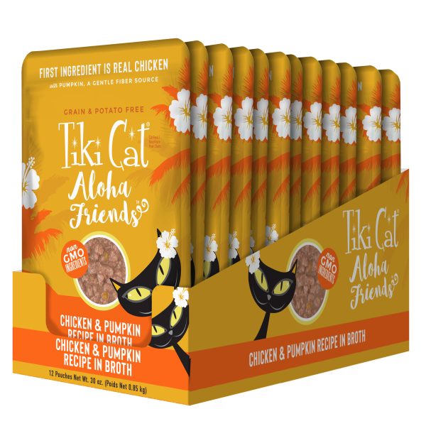 Tiki Cat Aloha Friends Chicken & Pumpkin in Broth Wet Cat Food, 70g - Image 6