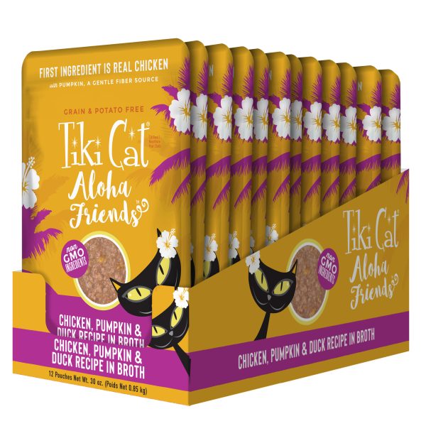 Tiki Cat Aloha Friends Chicken, Pumpkin & Duck in Broth Wet Cat Food, 70g - Image 6