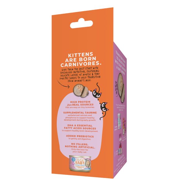 Tiki Cat Baby Mousse & Shreds For Baby Cats Above 4 Weeks, 3 Cans - Image 5