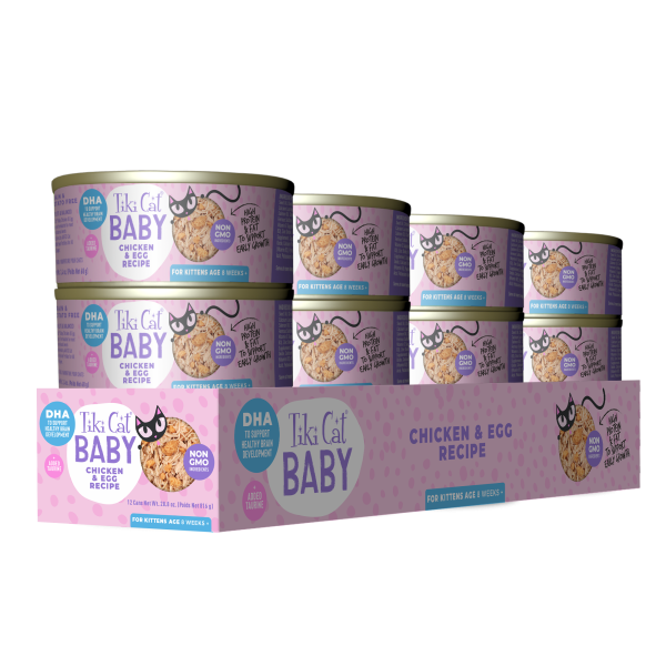 Tiki Cat Baby Chicken & Egg Recipe For Kittens Above 8 Weeks, 68g - Image 5